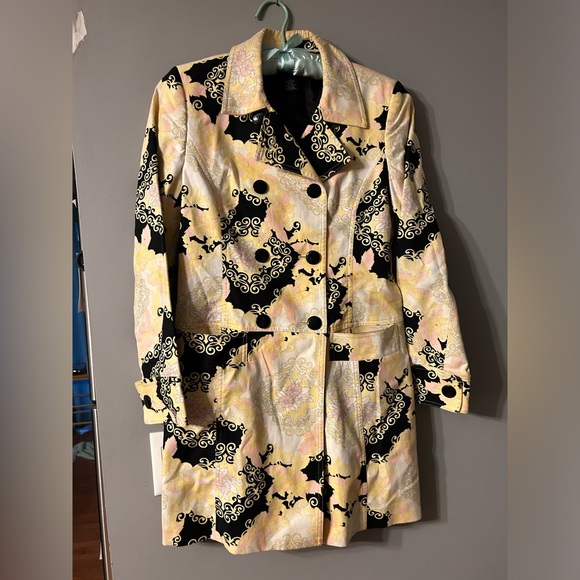 APOSTROPHE stretch womens size 2 original Trench Waterproof Jacket / coat - Picture 15 of 16